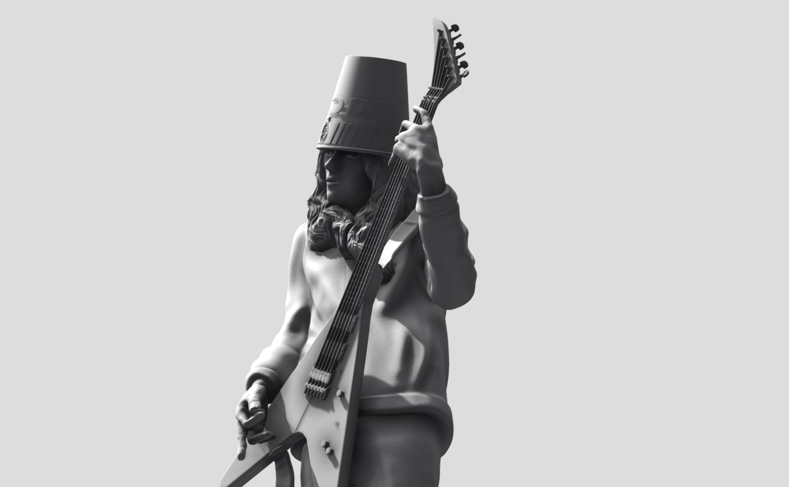 Archivo STL Buckethead - Impresión 3D 👾・Plan de impresora 3D para ...