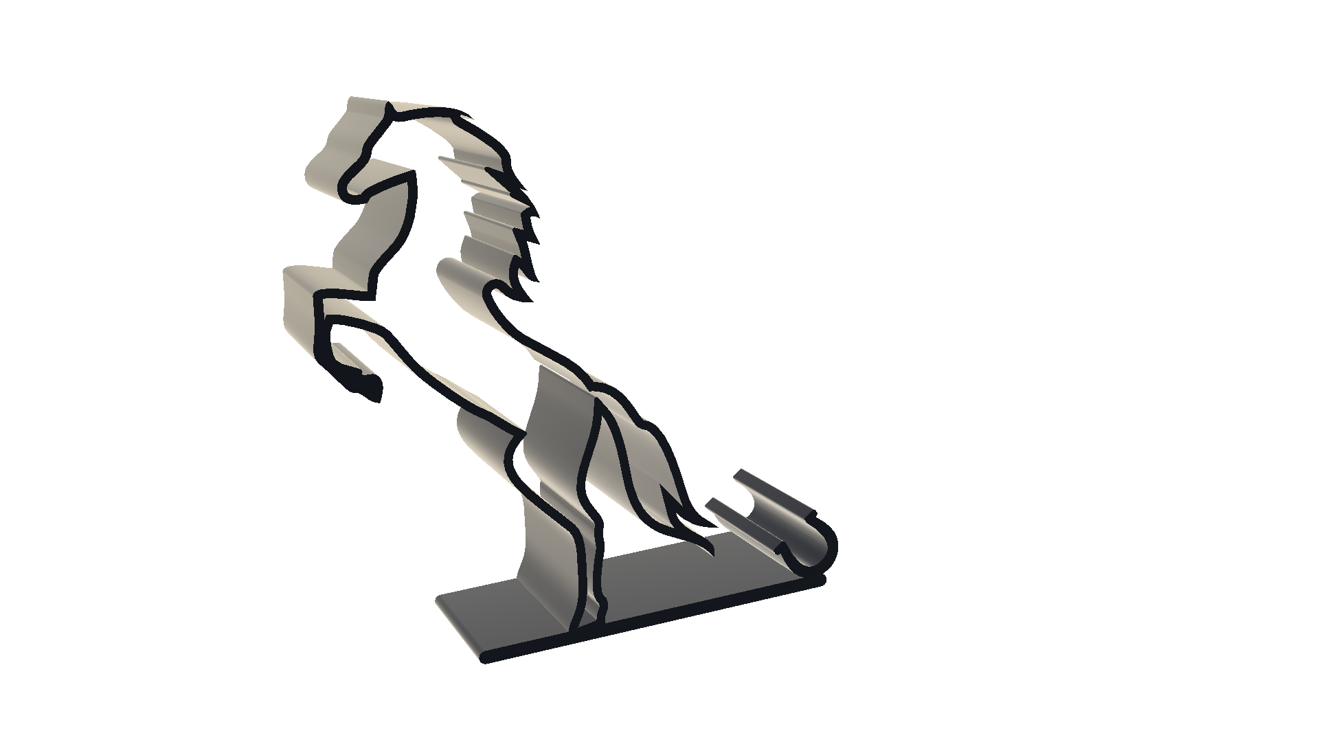 STL file Horse Shape Phone Stand・3D printing design to download・Cults