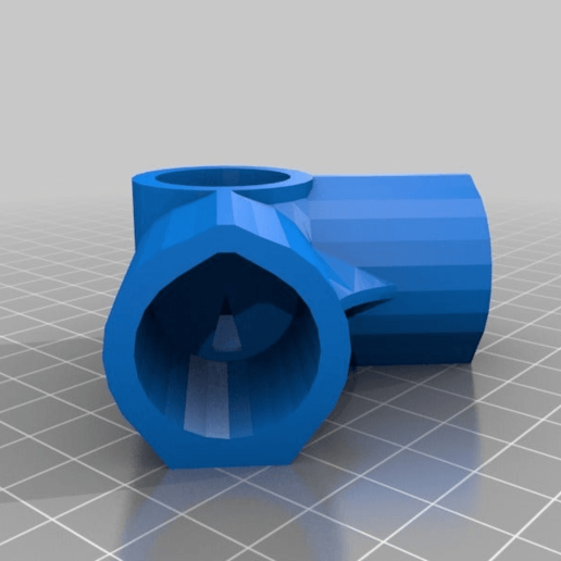 Download free 3D printing files 3Way Elbow, 1/2 Inch PVC Pipe Fitting