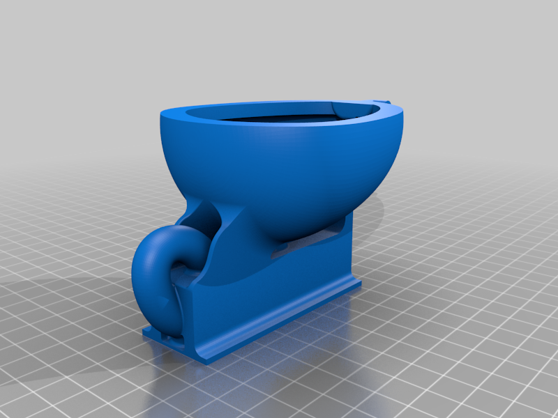 Free STL file Flushable Toilet (Remix)・3D printable model to download・Cults