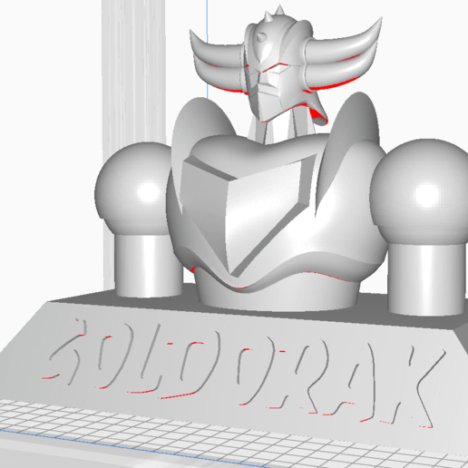 Download STL file Goldorak Bust • 3D print design ・ Cults