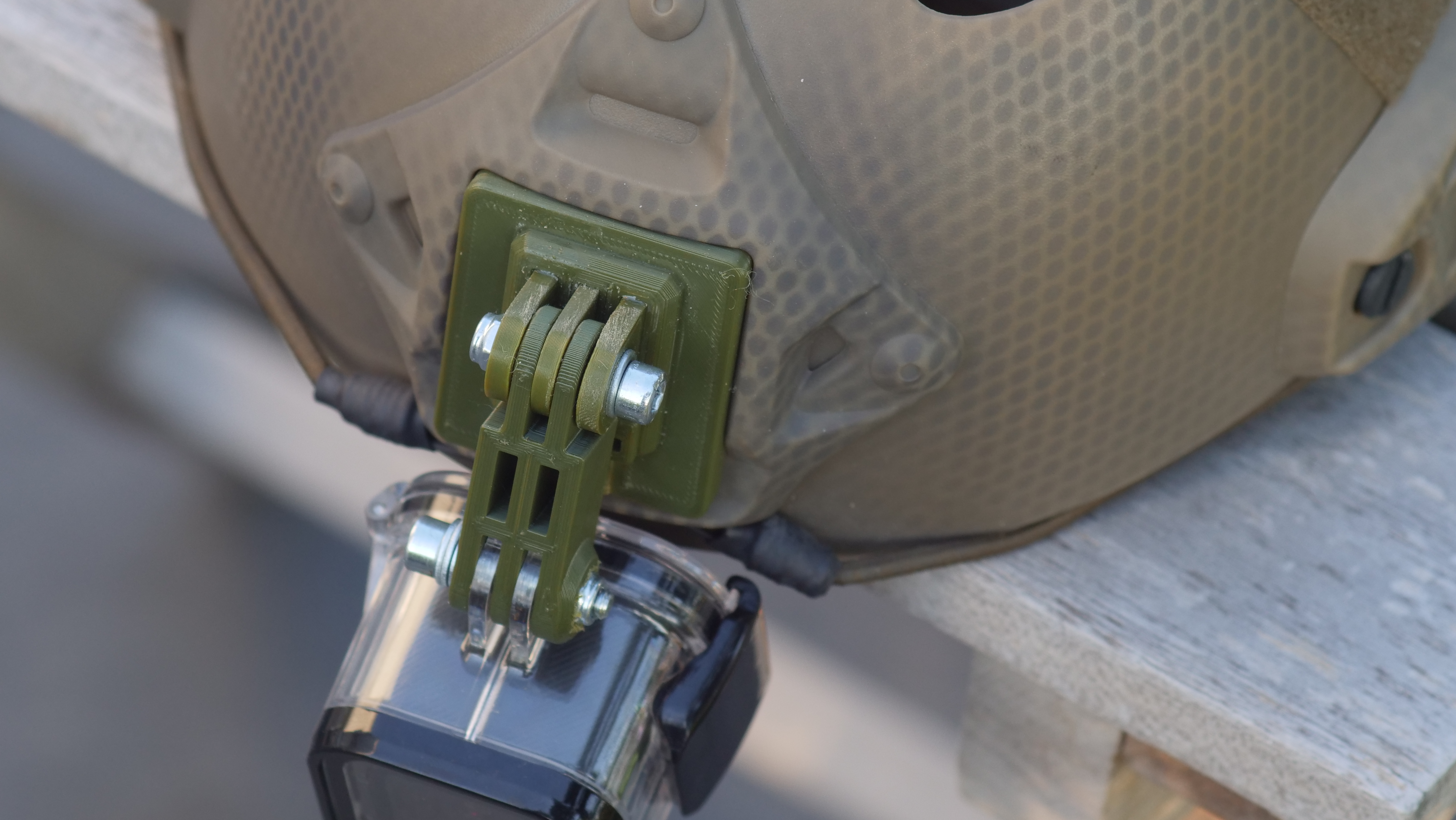 STL file NVG Helmet Mount for Gopro and Action Cameras (Night Vision