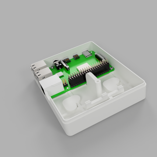 Download free STL file Raspberry Pi 4 Case with Homematic RPI-RF-MOD ...