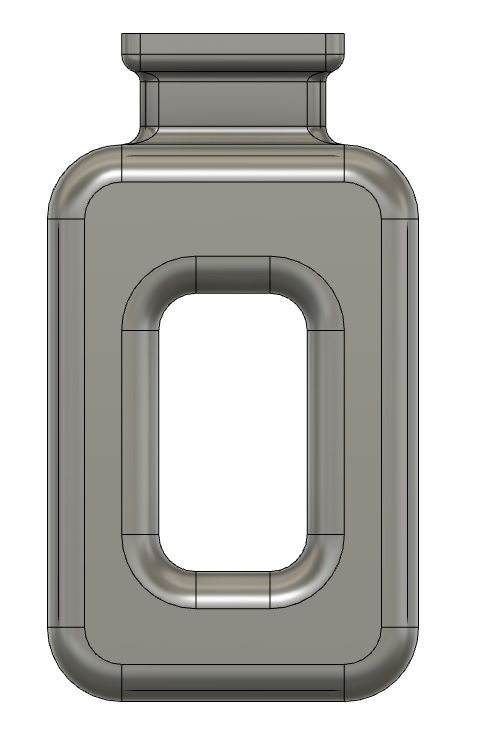 Fileted Square Free STL file Square fileted Vase with Hole 🟪・Design to download and 3D ...