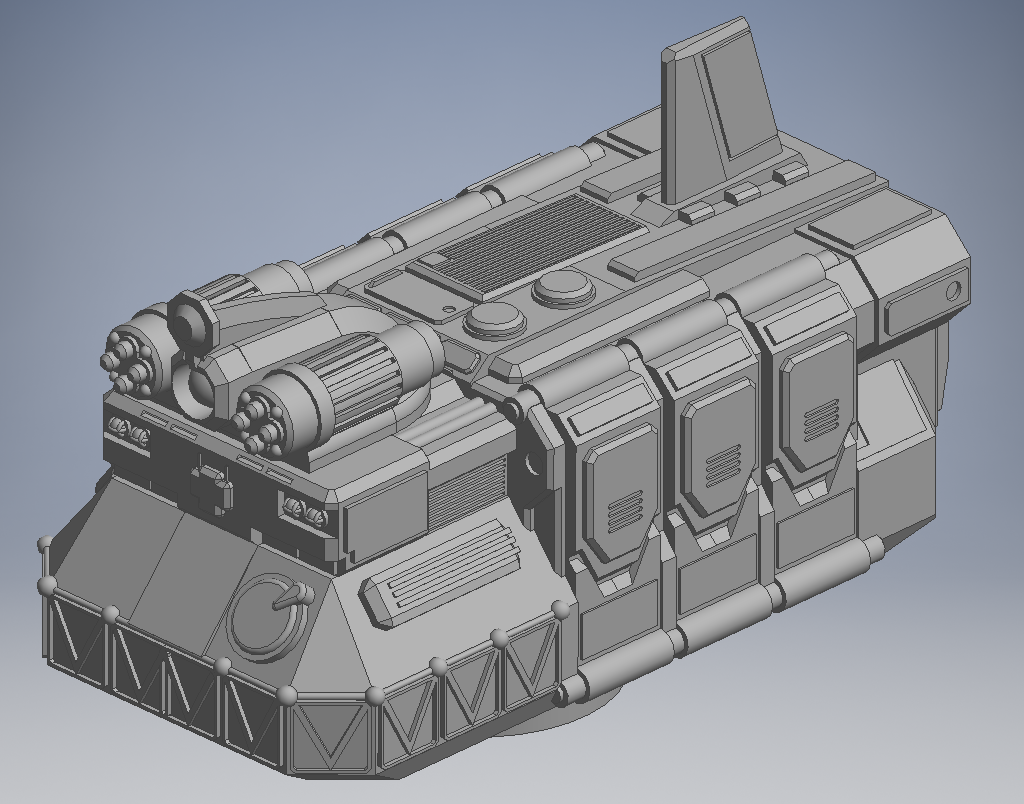 Free STL file Tyr Infantry Support Vehcile for BattleTech 🪖・3D