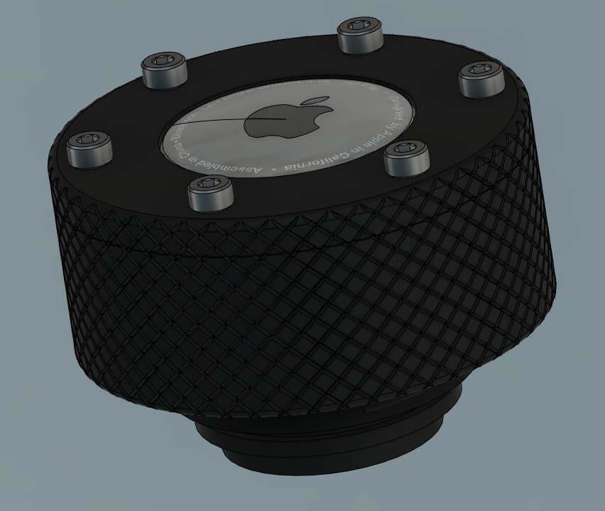 Free STL file Airtag attached lid for 1L insulated bottle・Template to