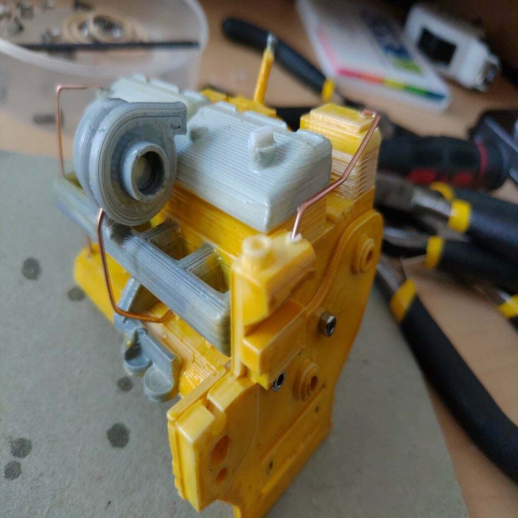 STL file RC 1/14 - Cat 3406 Engine (cover) 🐱・3D printable model to ...