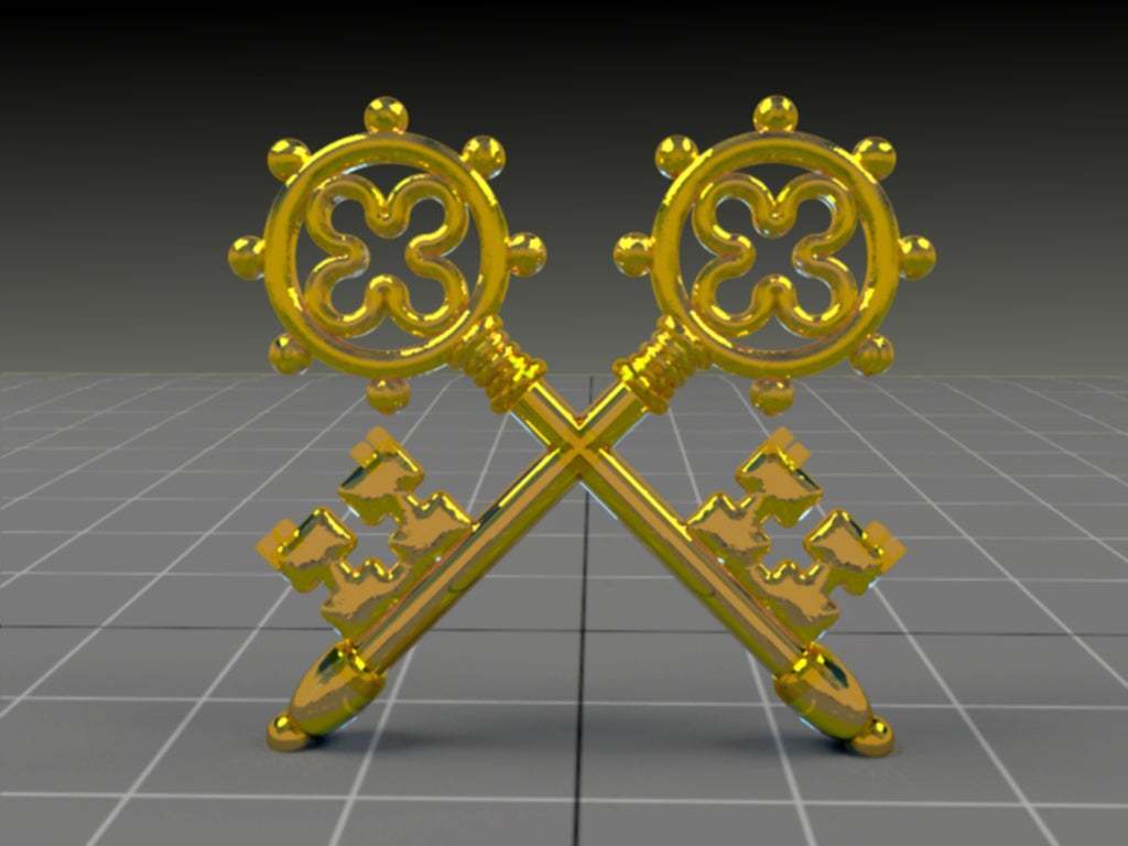 Free STL file deco key・Object to download and to 3D print・Cults