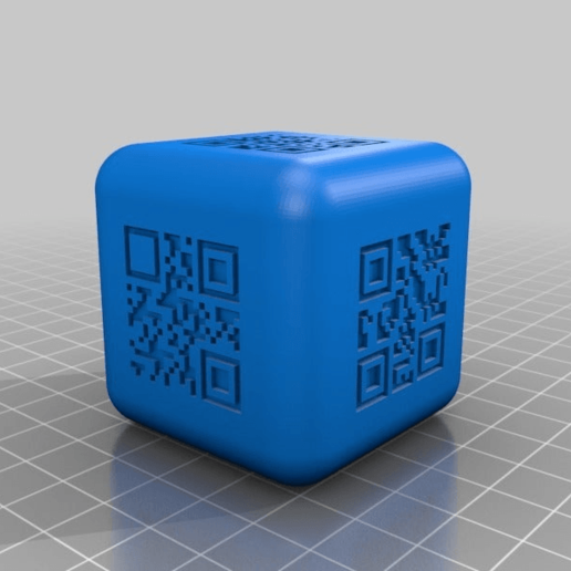 Download free STL file qr code dice • 3D printing design ・ Cults