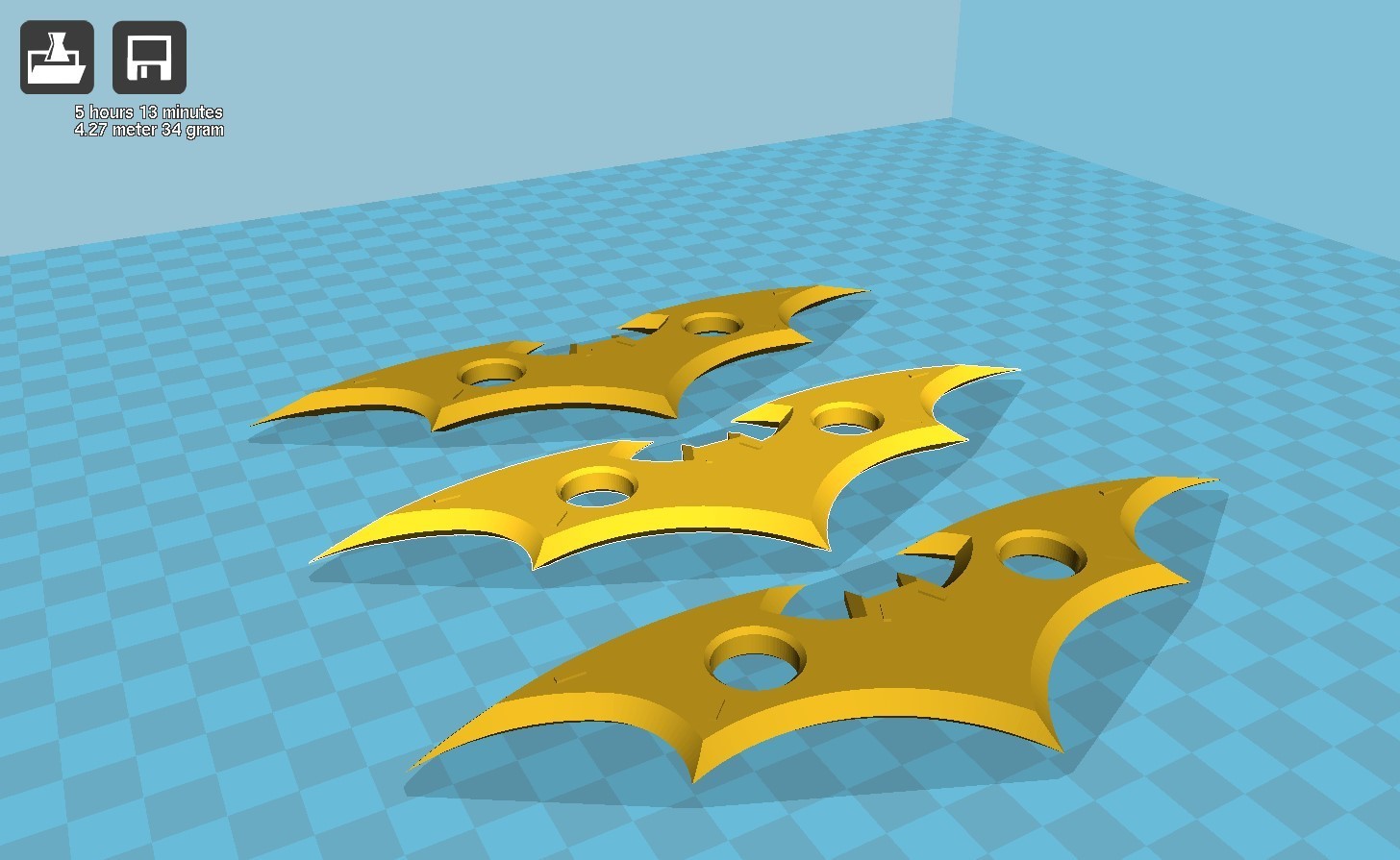 Download 3MF file Batarangs from video game Batman:The Telltale Series ...