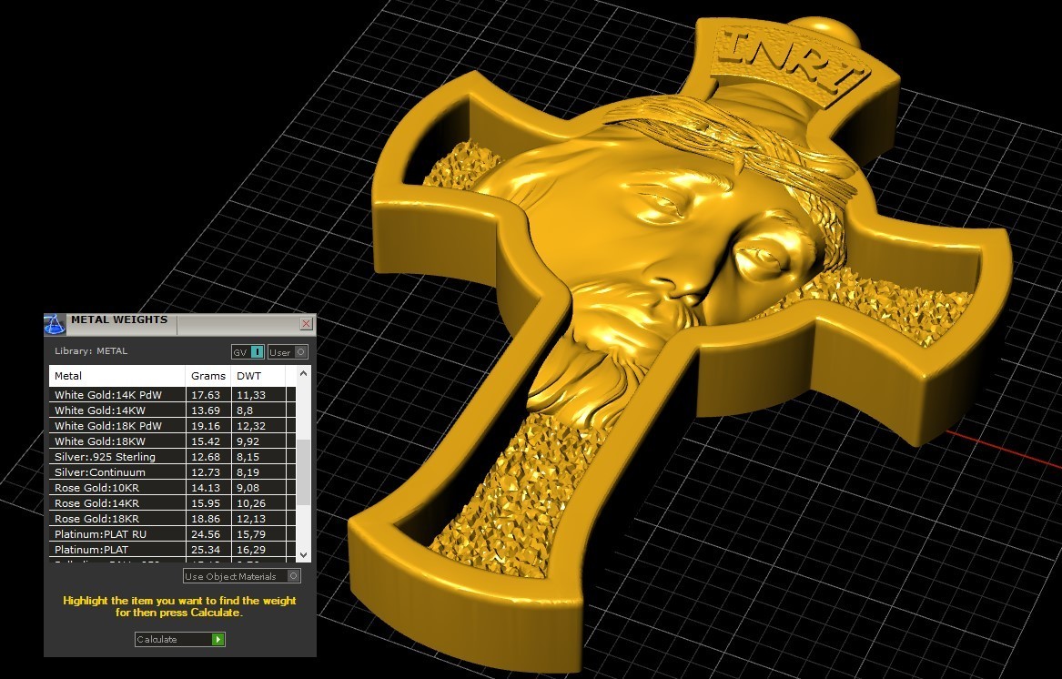 Free STL file Jesus Cross pendant medallion jewelry 3D print model ️・3D