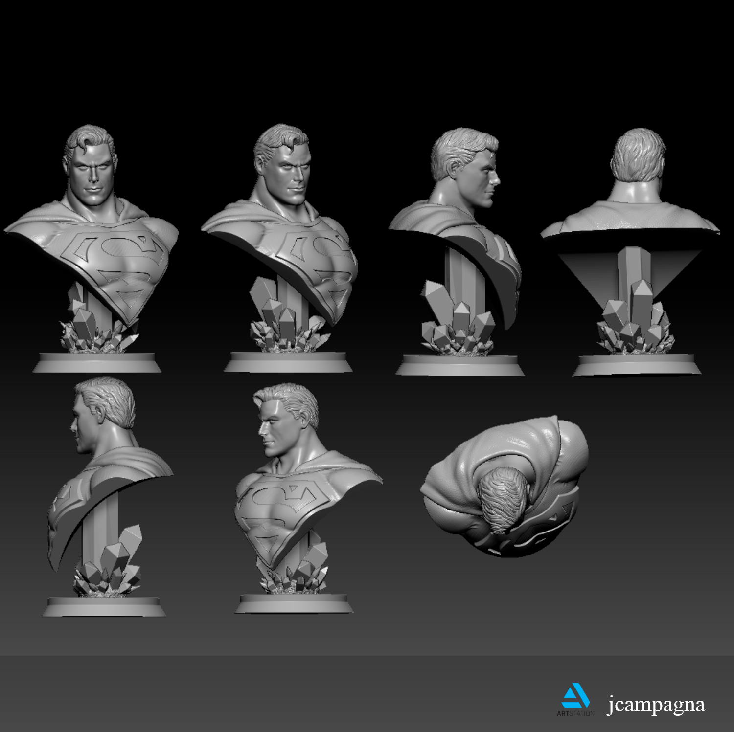 Archivo 3D Superman Bust - Alex Ross 3D print model・Design para ...