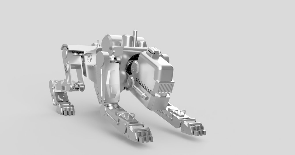 Download free STL file Panzerhund Robot Attack Dog • 3D printer ...