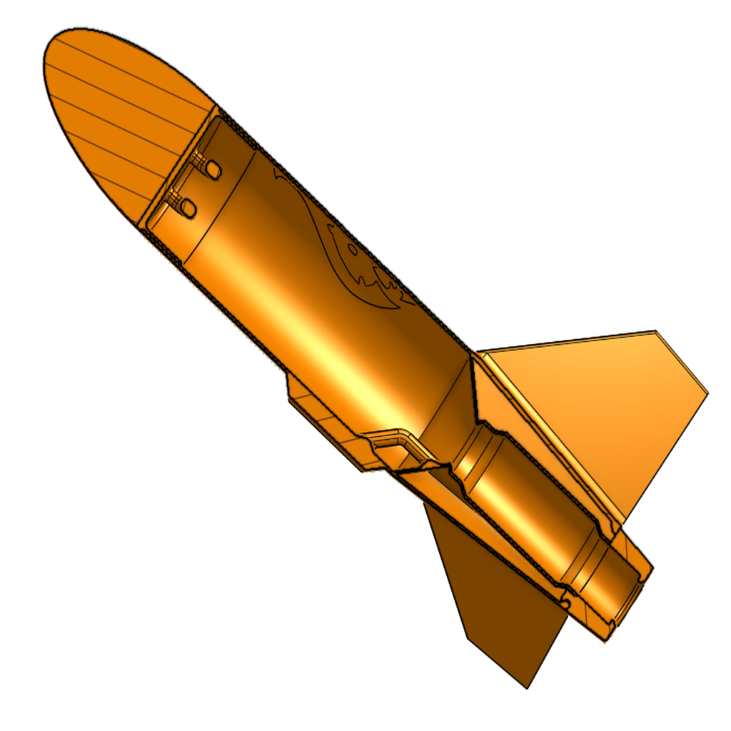 Free STL file 18mm NLT Rocket・Design to download and 3D print・Cults