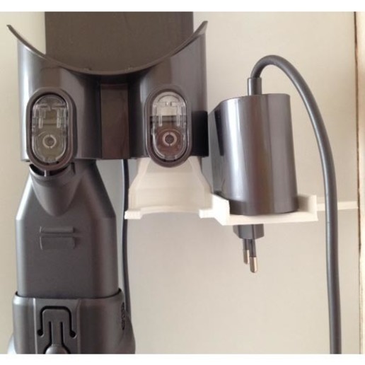 Download STL file Dyson Vacuum Charger Holder Adapter and Accessories