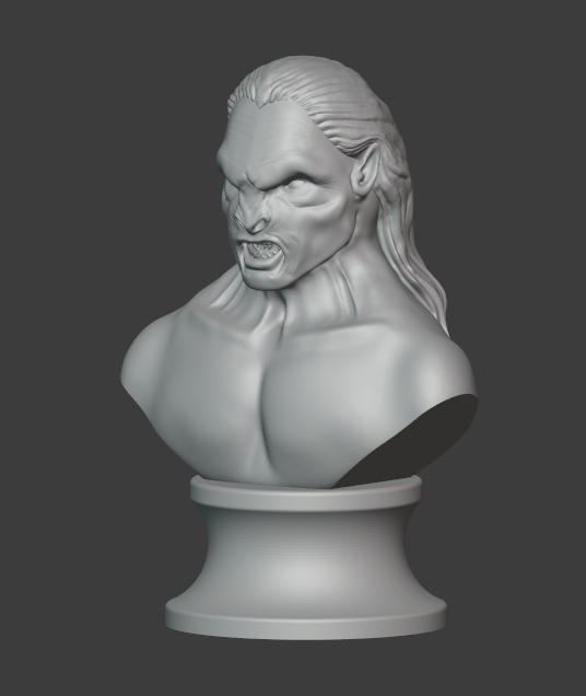 STL file The Uruk-Hai Lurtz from Lord of the rings movie for 3D ...
