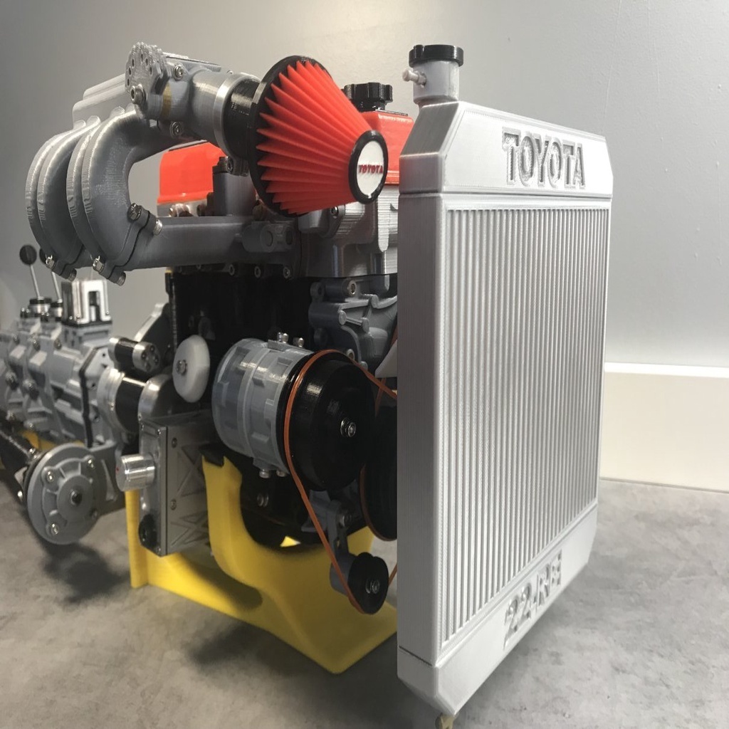 STL file Toyota 22RE (7/8) / Radiator add-on 🚗・3D print design to ...