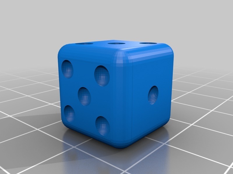 Free 3D file 6 Sided Die for Dual Extruders・3D print model to download