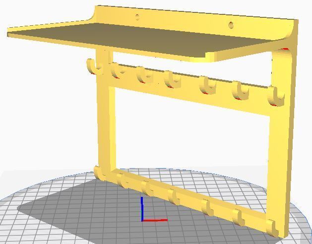 Free STL file large modular key holder (top and bottom) 🔑・Template to ...