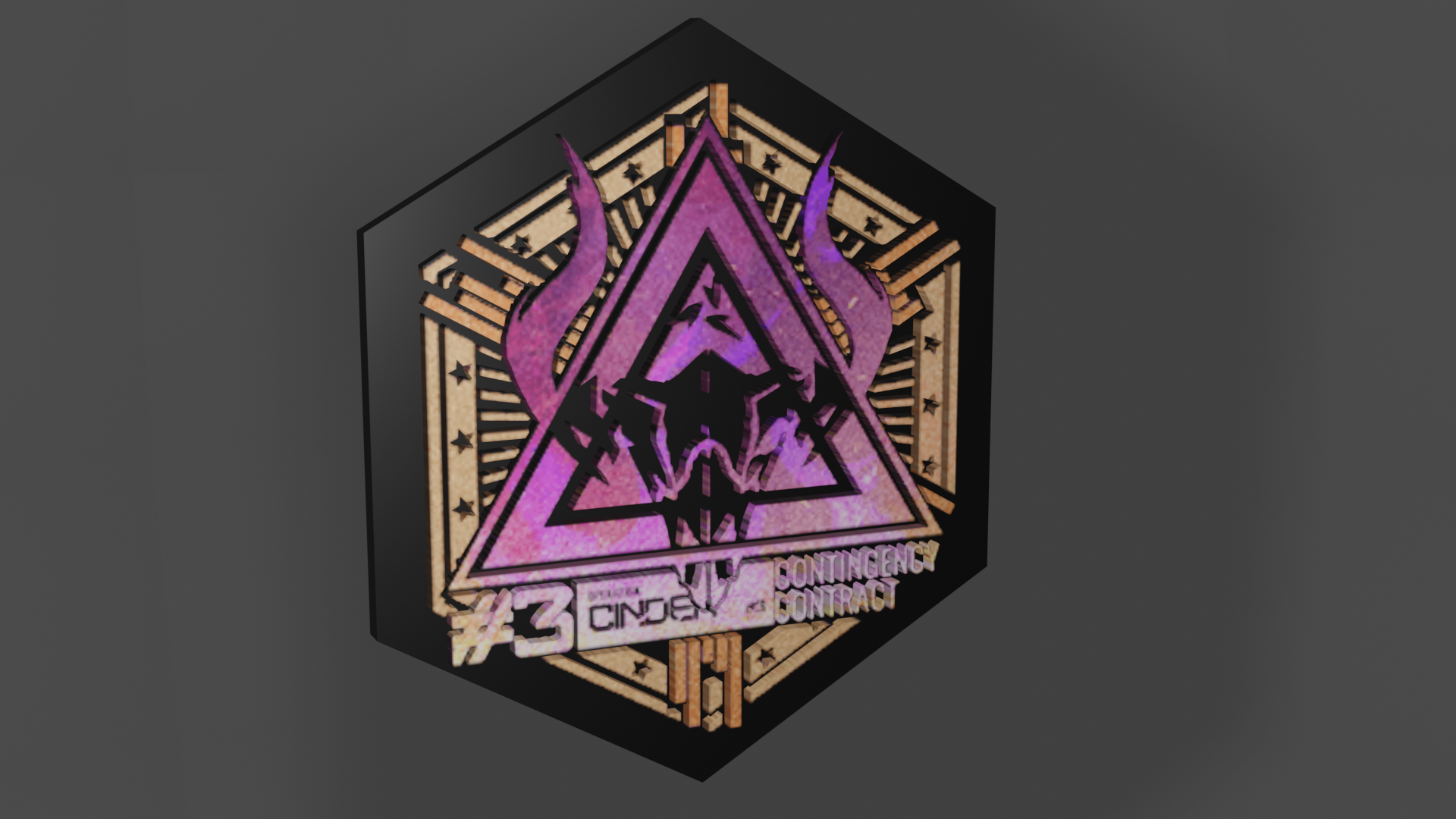 STL file CC#3 Ceaseless Cinder Medal・3D print design to download・Cults