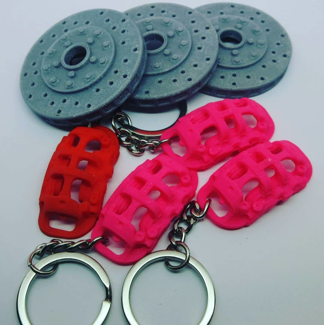 Free STL file Brake caliper Keychain 🗝️・3D printer design to download・Cults