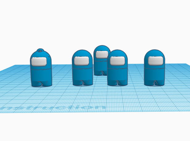 Free STL file Among us key ring 🔑・3D print object to download・Cults