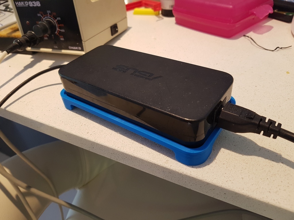 Free 3D file RamjetX Asus Laptop Power Brick Stand・3D printer design to