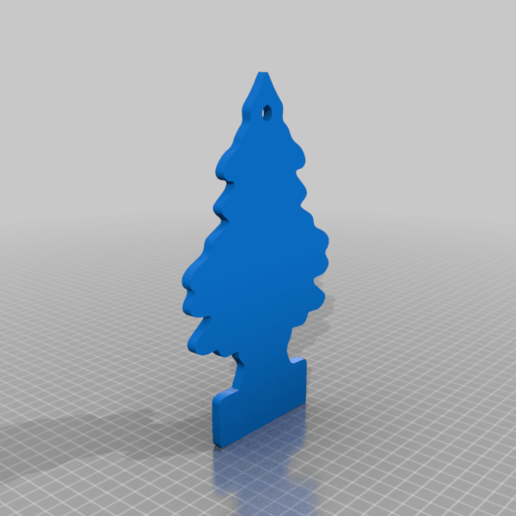 Download free STL file pine tree air freshener • Template to 3D print