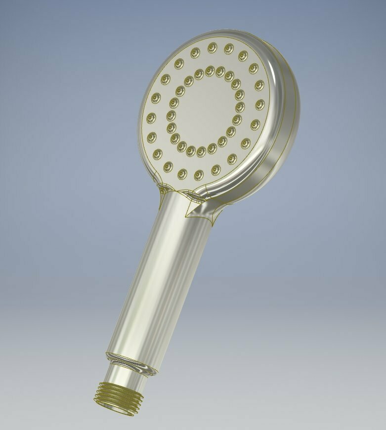 STL file Shower head 1/2"・3D printing design to download・Cults