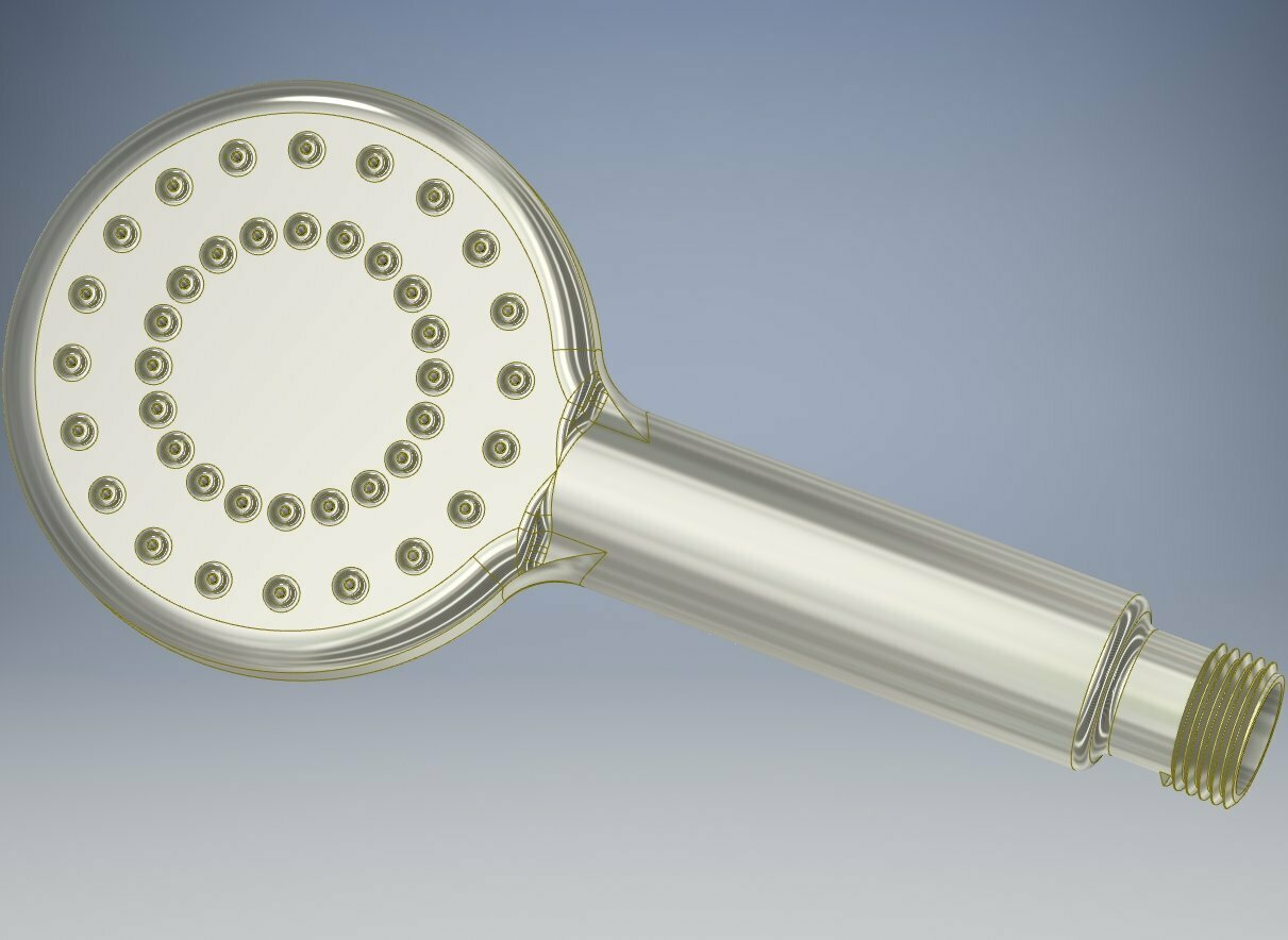 STL file Shower head 1/2"・3D printing design to download・Cults