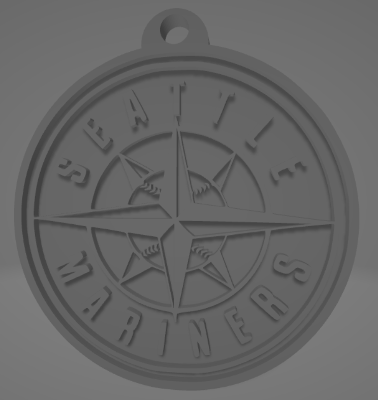 STL file Seattle Mariners keychain・3D printer model to download・Cults