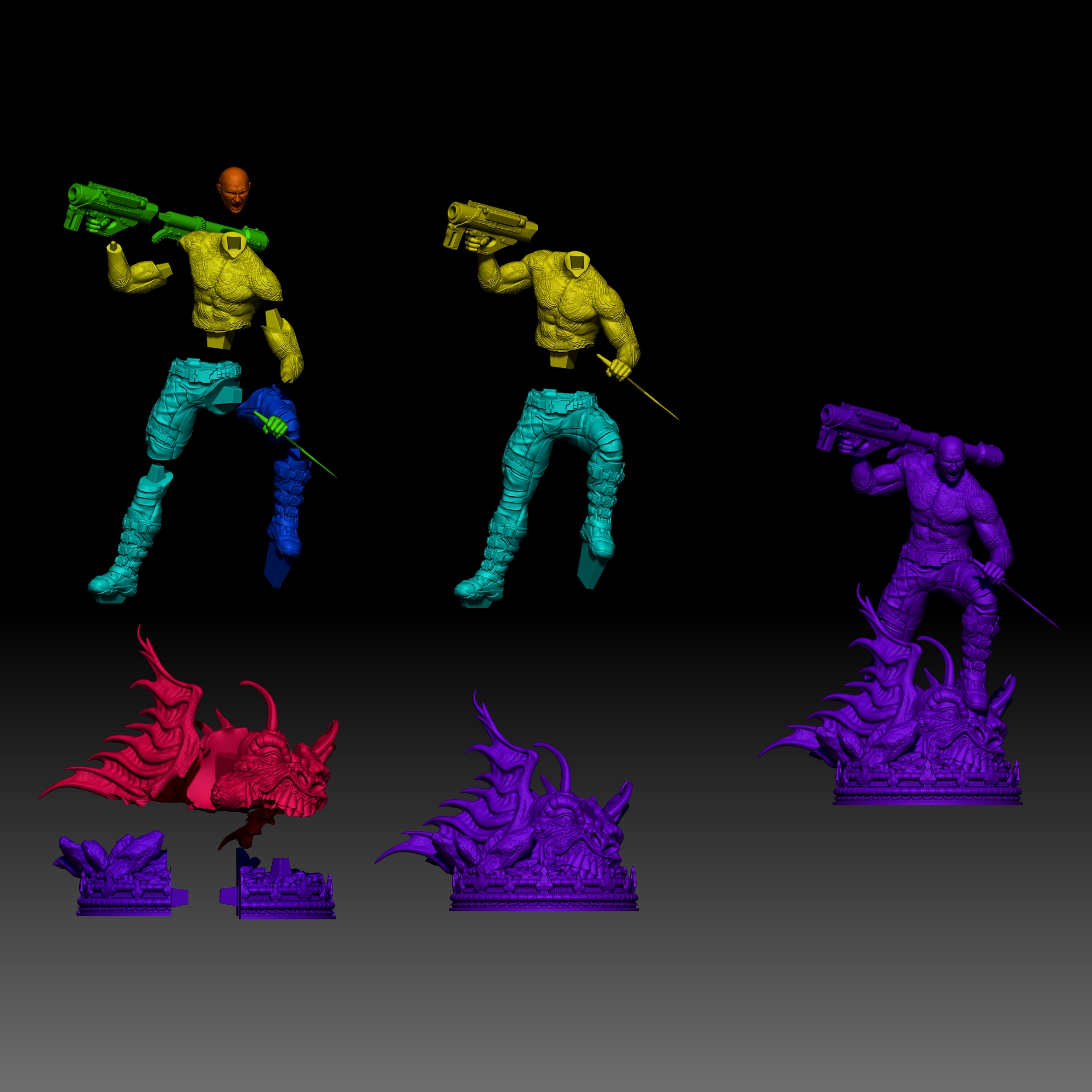 Archivo 3D Wicked Marvel Drax Sculpture: Tested and ready for 3d ...