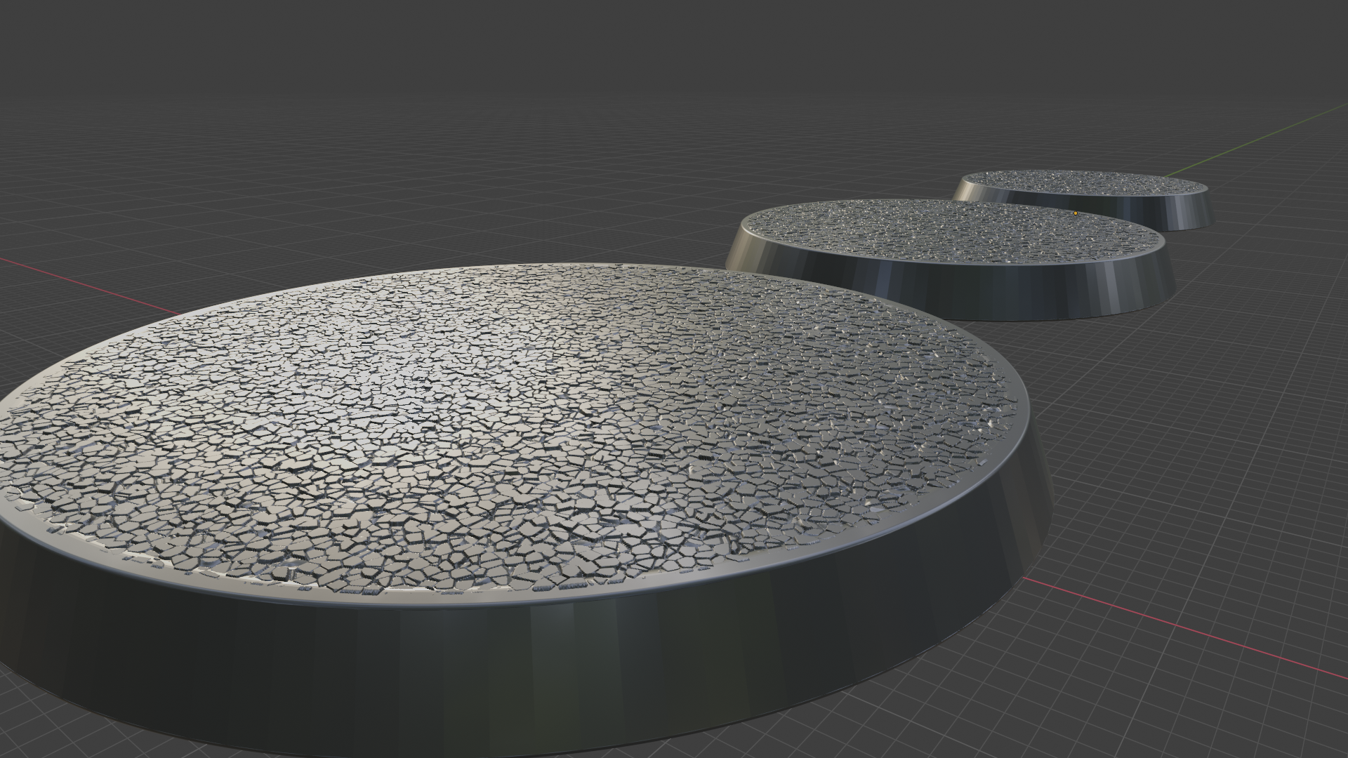 StrokeMyUnicorns Round Base Pack Textured Rev2 3D model