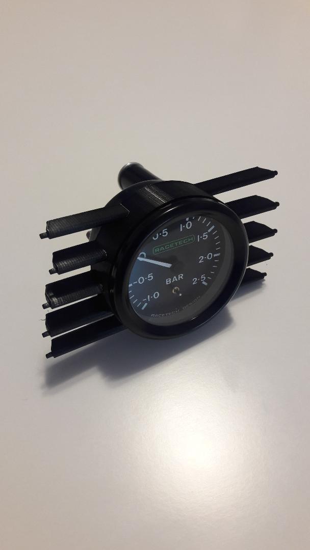 STL file Air pod boost gauge 52mm BMW E46・3D printing idea to download