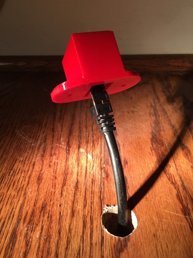 STL file rj45 Keystone Surface Mount for Floor or Desk 🔌・3D