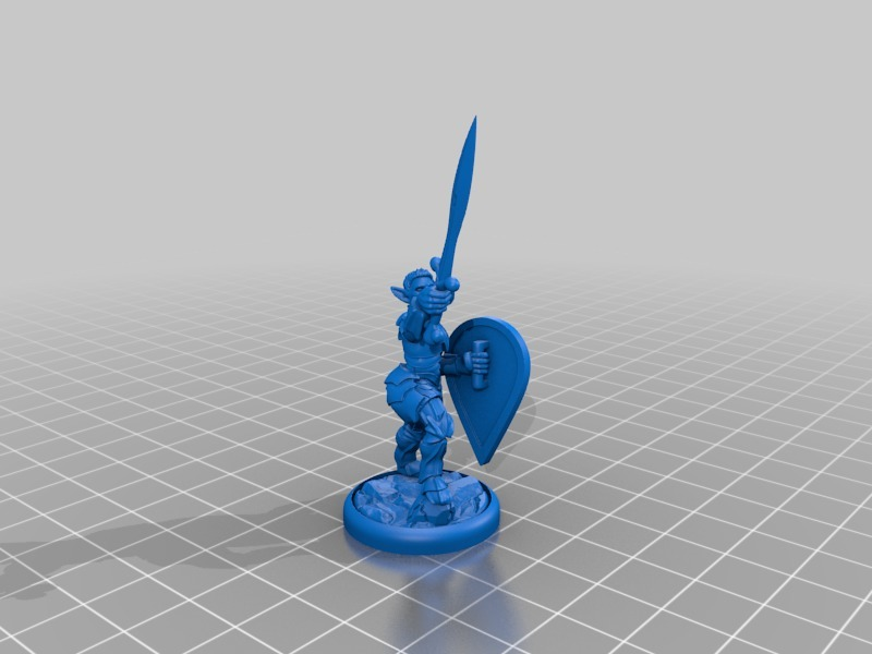 Free STL file Elven Dragon Paladin・3D printable object to download・Cults