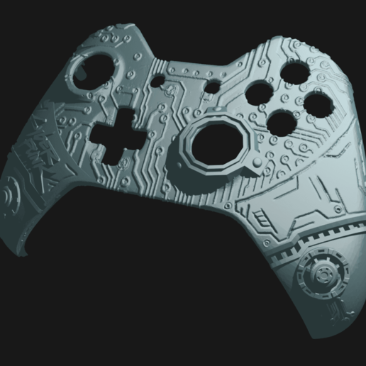Download free STL CyberPunk Xbox Controller Faceplate ・ Cults