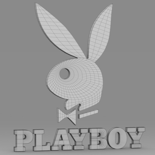 Download 3DS File Playboy Logo 3D Printable Template Cults download-3ds-file-playboy-logo-3d-printable-template-cults