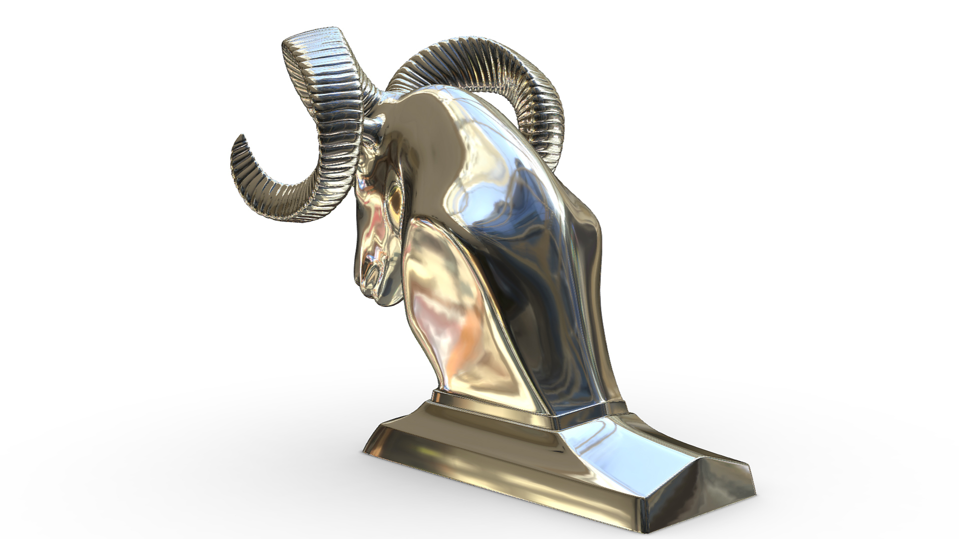 STL file dodge ram hood ornament 🐏・3D printable model to download・Cults