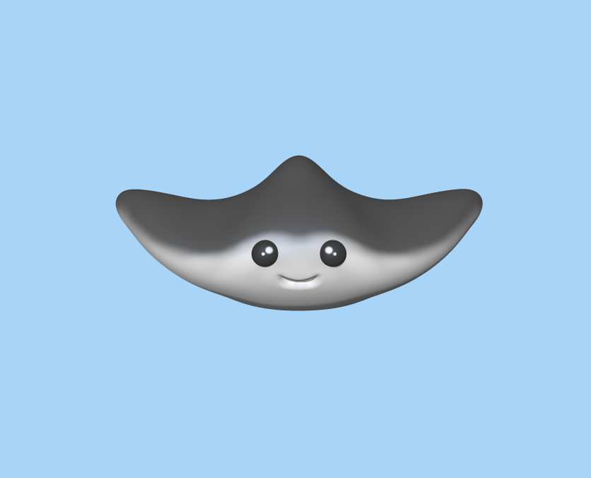 Cute Cartoon Stingray