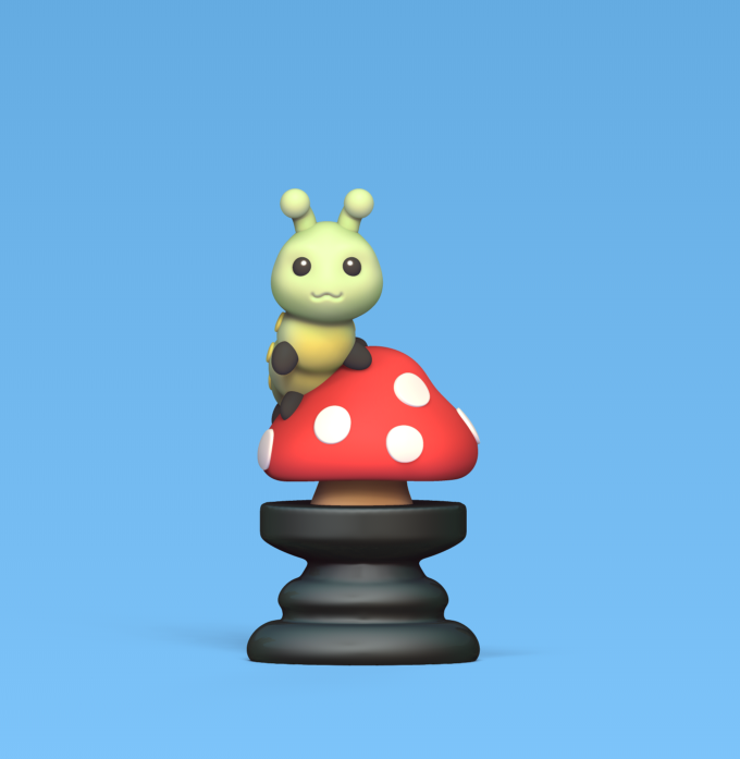 Alice Chess - Side A - Rook - Caterpillar