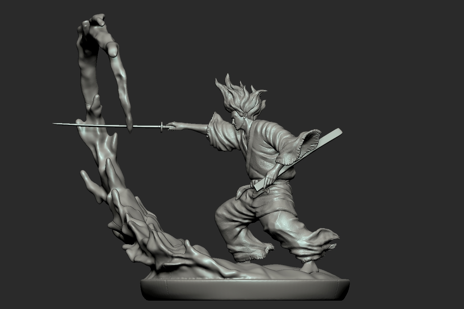 Musashi Papercraft STL file Miyamoto Musashi 💬・3D printing idea to download・Cults