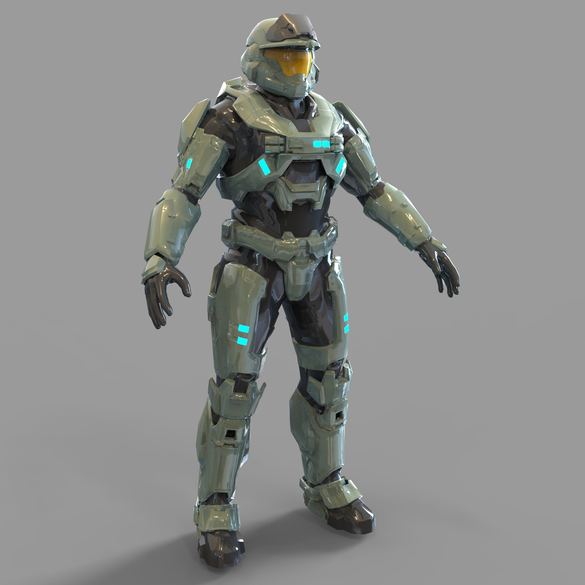Download Stl File Halo Reach Armor Noble 6 Mark 5 Wearable Design To 3d Print Cults