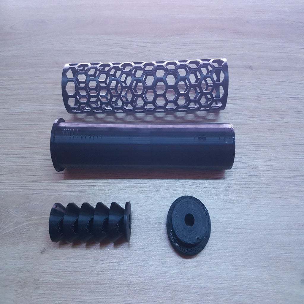 Download free STL file Airsoft Hex Silencer/Suppressor - OTB • 3D print design ・ Cults
