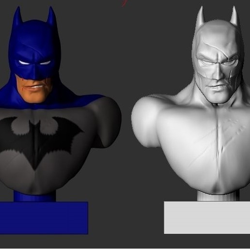 Download STL File Batman Bust 3D Printable Template Cults