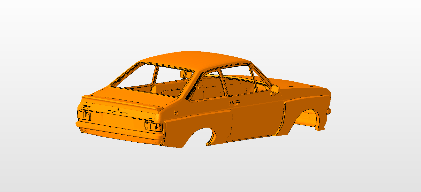 Download STL file ford escort mk2 xpack BODY SHELL FOR 1 ...