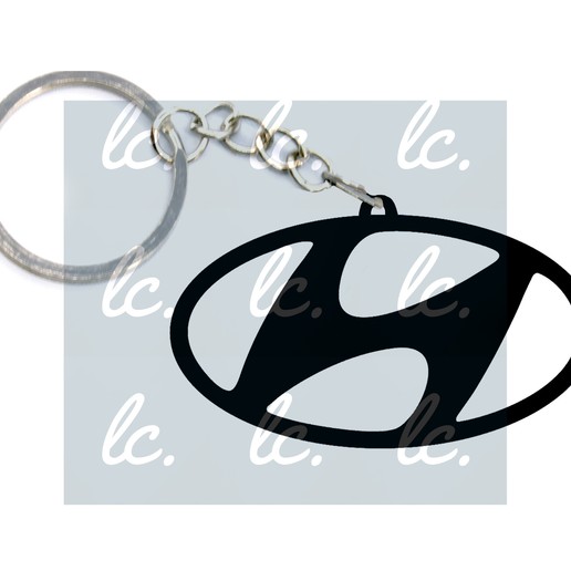 Download STL file Hyundai keychain • 3D printable object ・ Cults