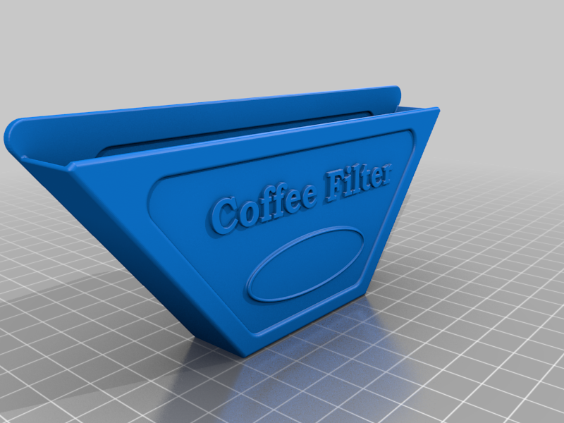 Free STL file Coffee filter holder 1x4・3D printable model to download・Cults