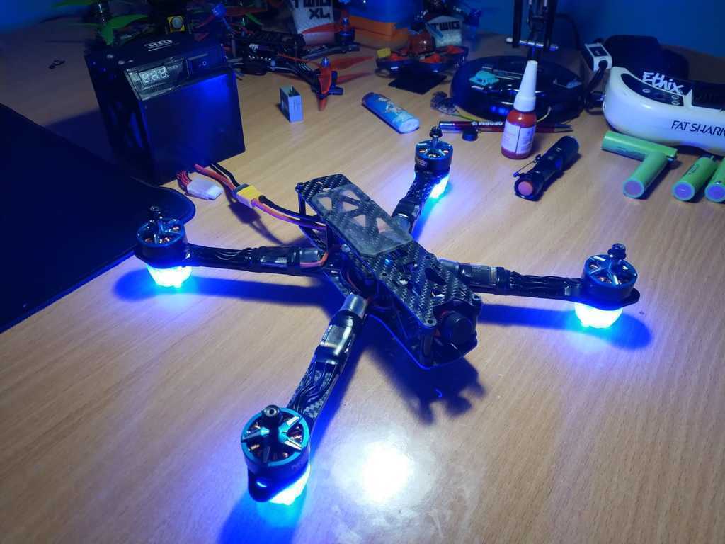 Free STL File LED Arm Foot For Racing Drone matek 3D Print Object To