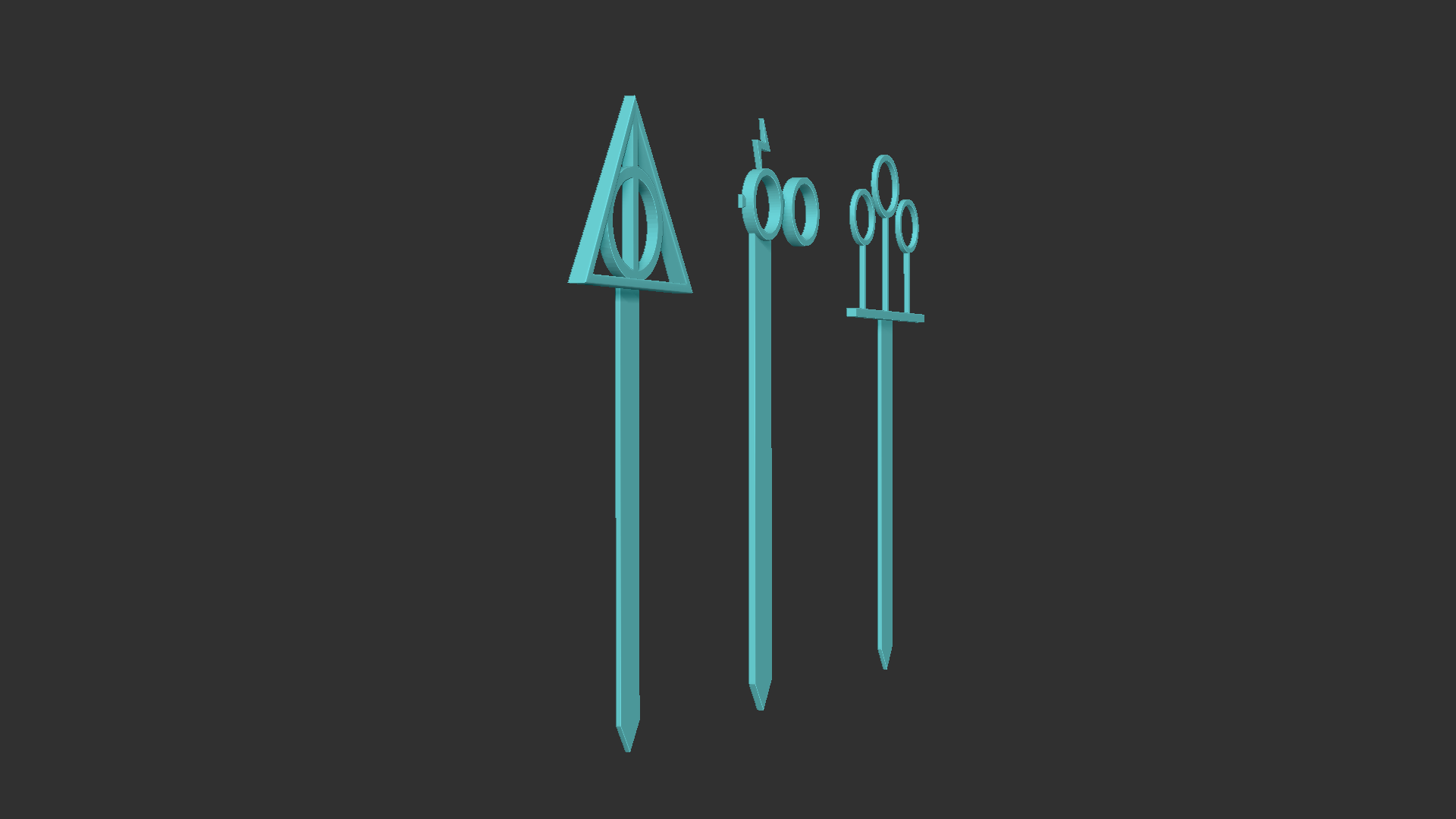 STL file Harry Potter Bookmarks - Glasses - Deathly Hallows - Quidditch・3D  printable model to download・Cults